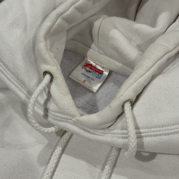 Good Worth & Co x Playboy Bunny Hoodie White S 2018 Limited Collab Rare - Picture 3 of 5
